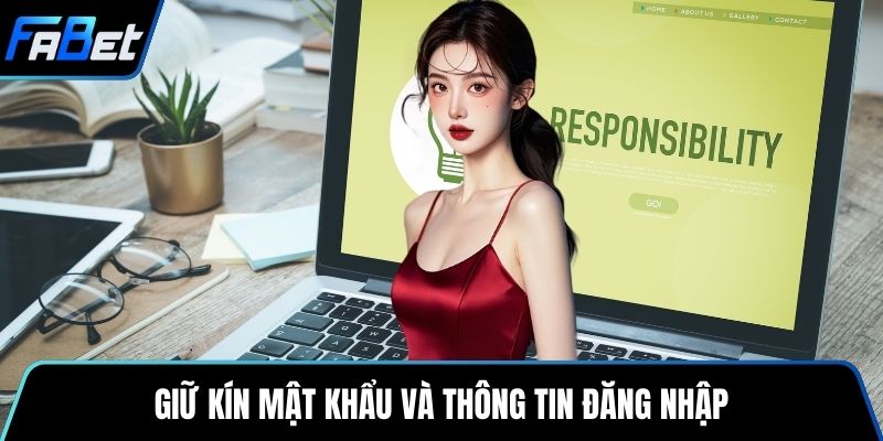 Giữ kín mật khẩu và thông tin đăng nhập