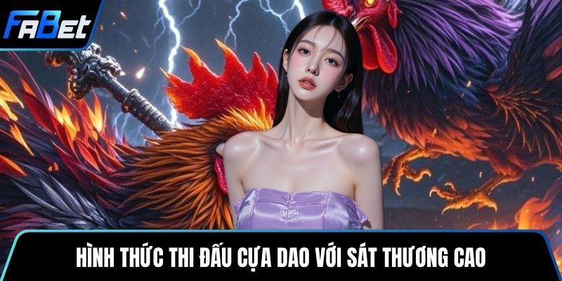 Hình thức thi đấu cựa dao với sát thương cao